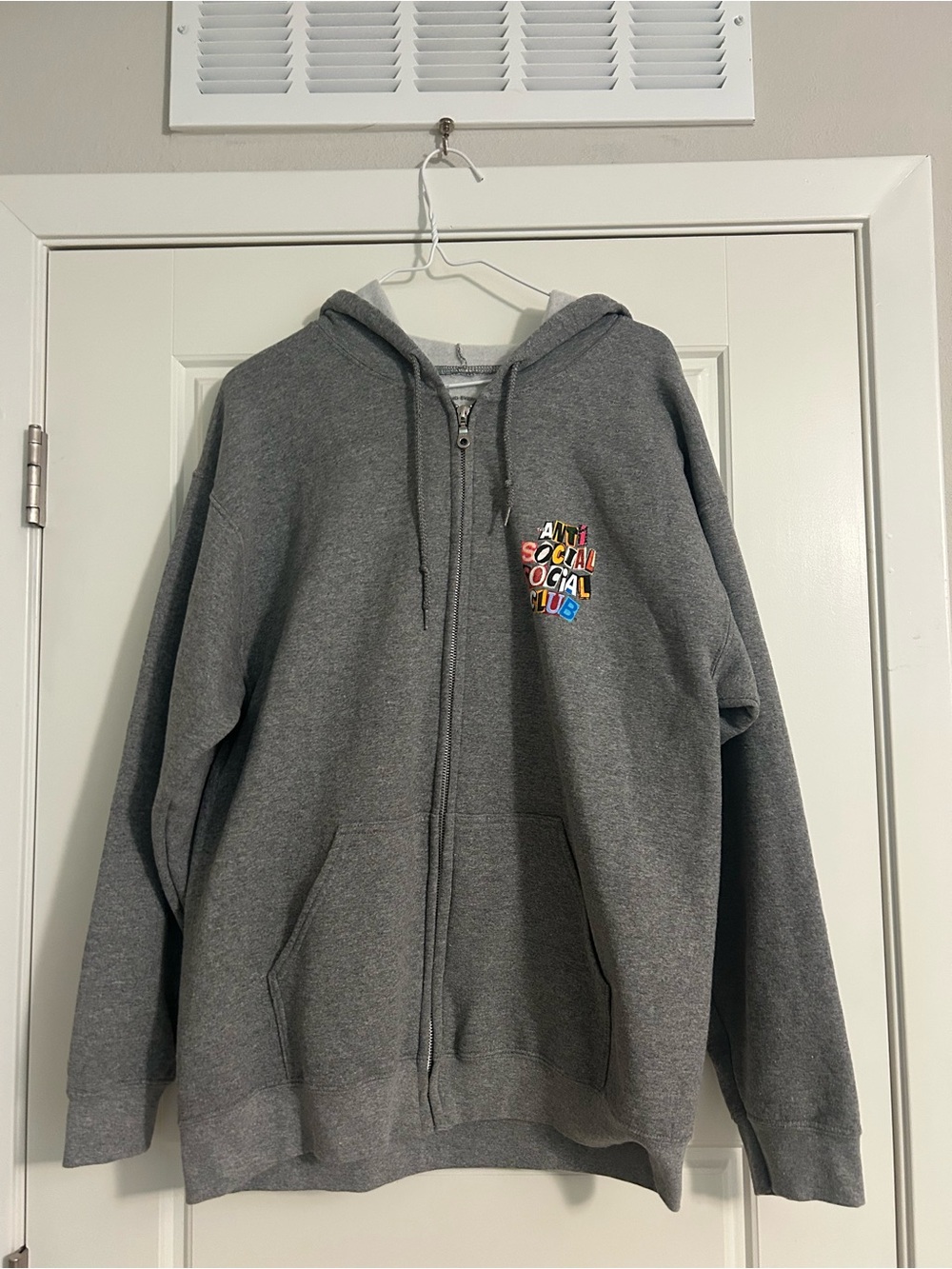 Anti Social Social Club Gray Zip-Up